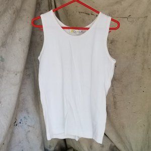 Chaus Women's White Sleeveless Tank Top size M